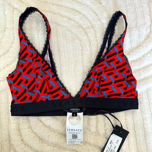 Versace bralette NWT (sold out) greca print